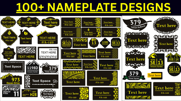 100+ Premium Nameplates